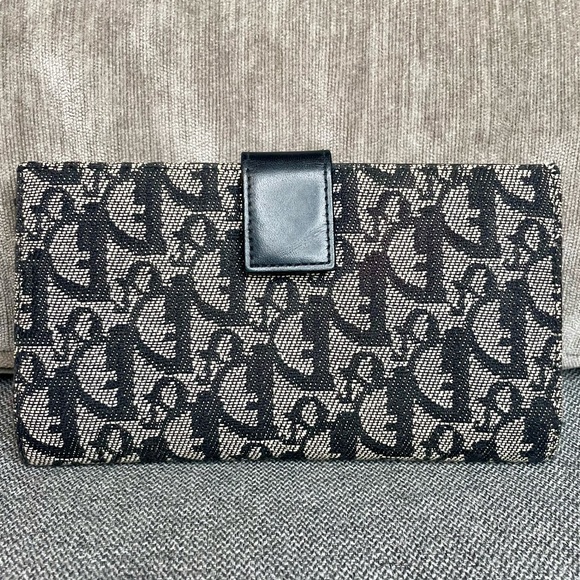 Christian Dior Oblique Vintage Saddle Wallet in Black - Excellent Condition! - Picture 3 of 16